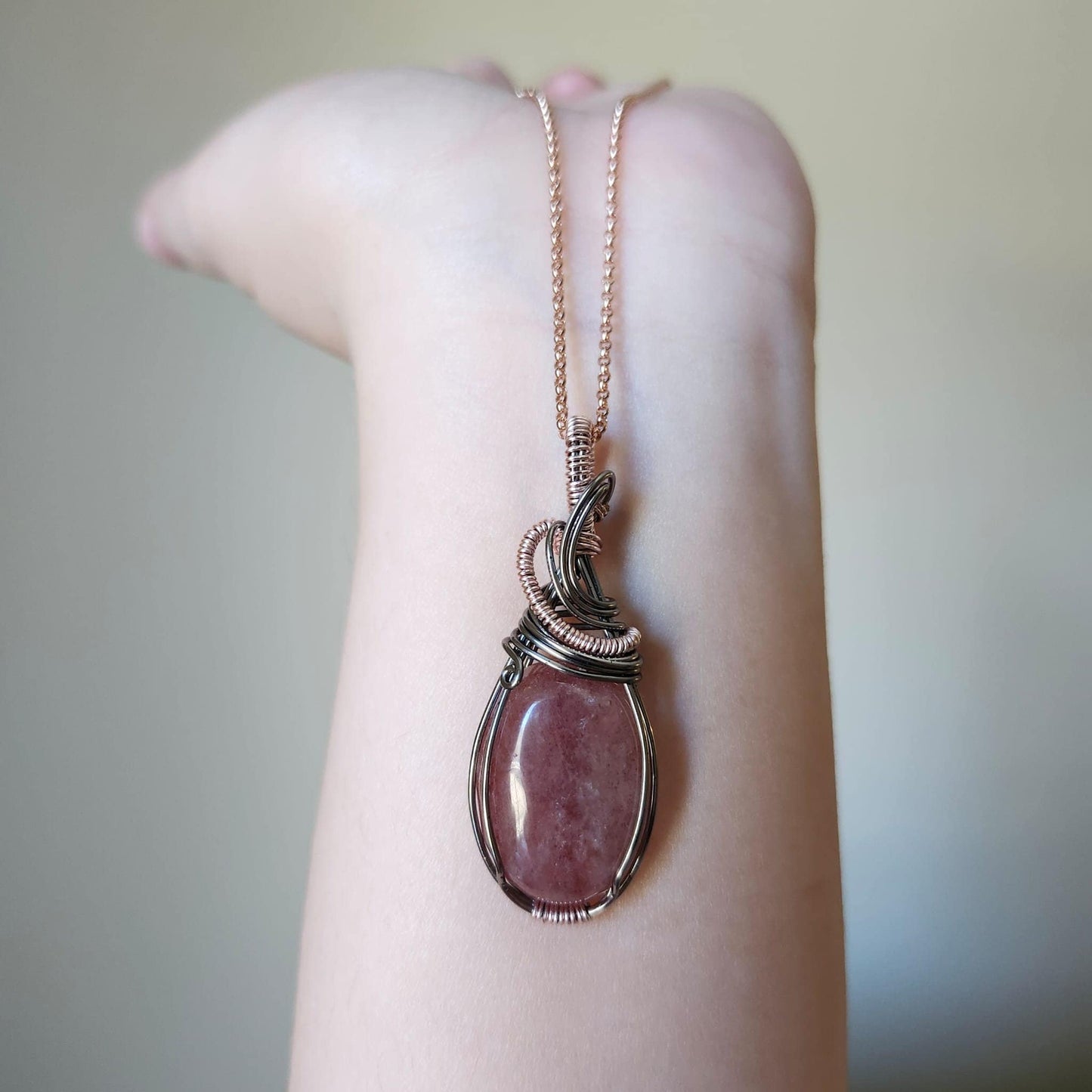 Strawberry Quartz Pendant