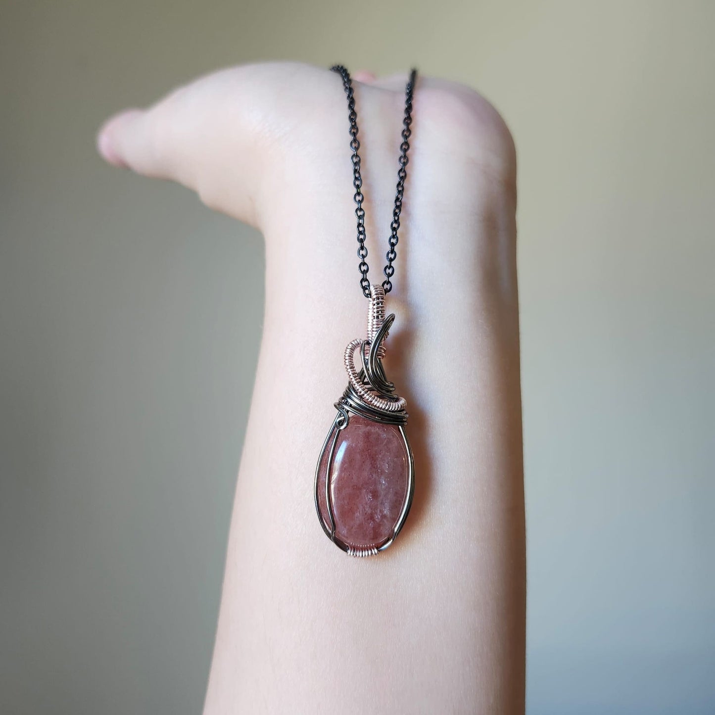 Strawberry Quartz Pendant